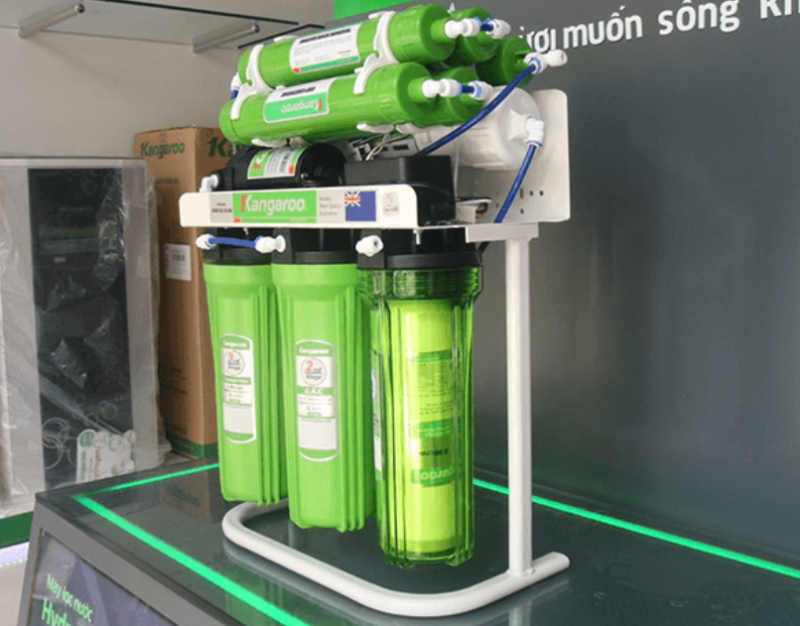 So s&aacute;nh m&aacute;y lọc nước Mutosi v&agrave; Kangaroo - h&igrave;nh 2