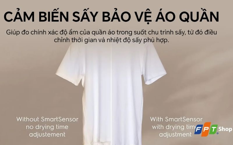 M&aacute;y sấy Electrolux EDV v&agrave; EDS sử dụng cảm biến th&ocirc;ng minh Smart Sensor