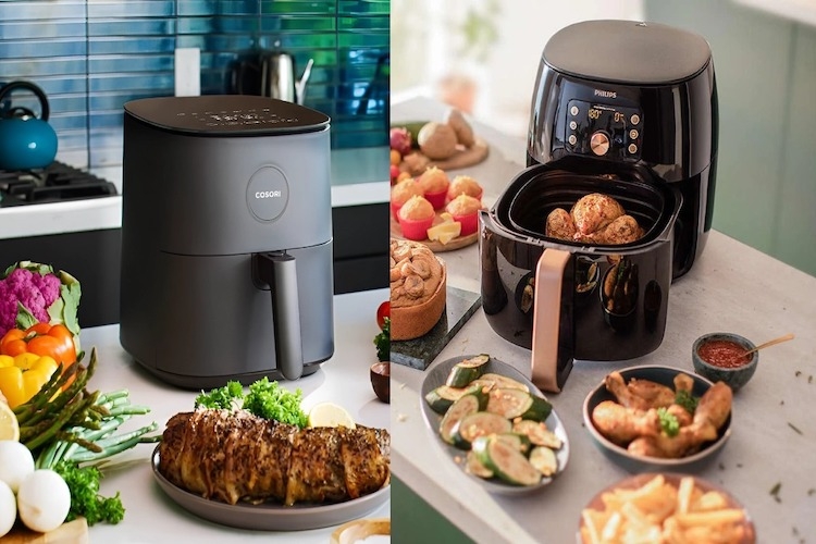 So sánh nồi chiên không dầu Cosori và Philips: Ưu nhược điểm từng thương hiệu