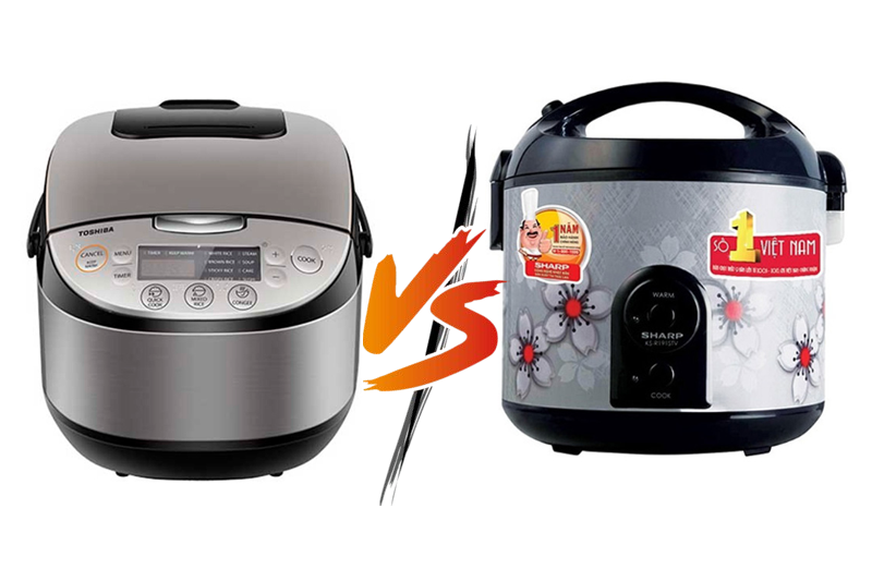 So sánh nồi cơm điện Toshiba và Sharp: nên chọn thương hiệu nào cho gia đình?