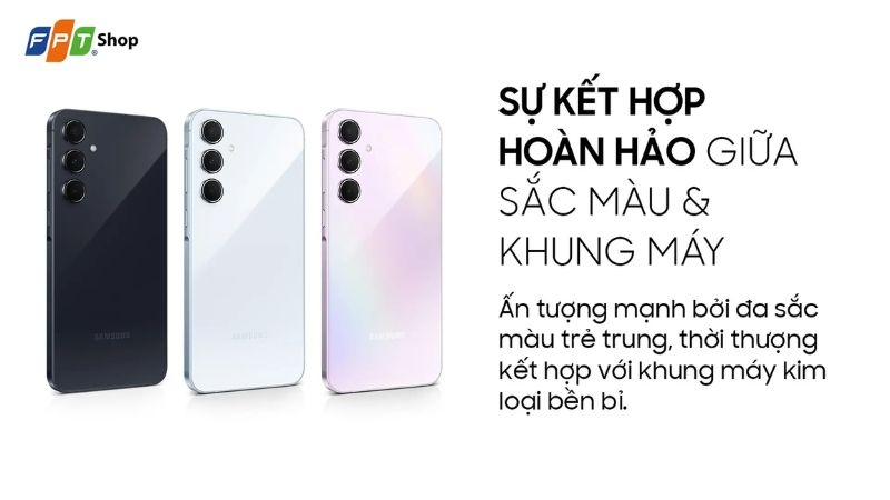 Thiết kế điện thoại Samsung A55