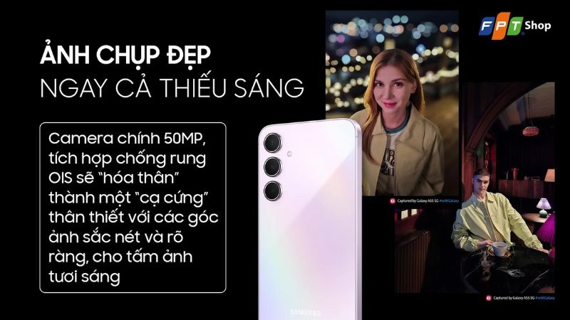 Camera điện thoại Samsung A55