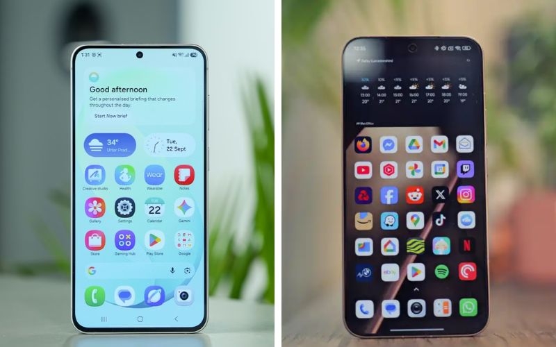 So sánh Samsung Galaxy S26 FE vs Xiaomi 15T Pro về giao diện