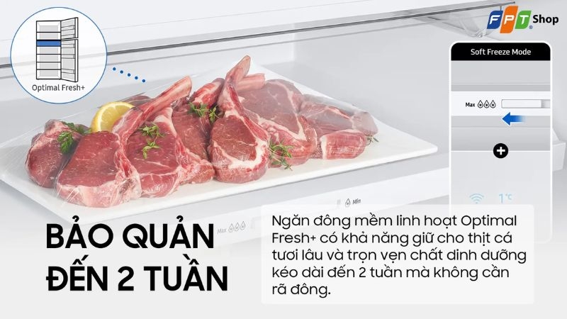Ngăn đông mềm của tủ lạnh Samsung