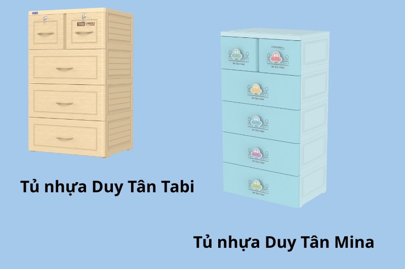 So s&aacute;nh tủ nhựa Duy T&acirc;n Tabi v&agrave; Mina 1