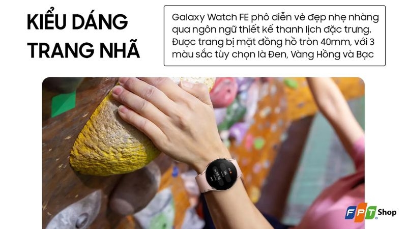 Thiết kế Samsung Watch FE