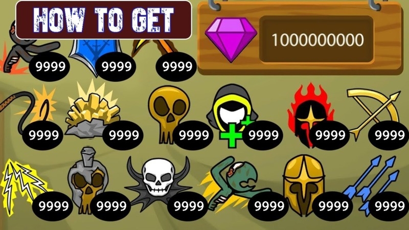 Stick War Legacy MOD 99999999 kim cương hình 3