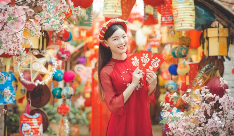 STT áo dài Tết 2025 ảnh 5