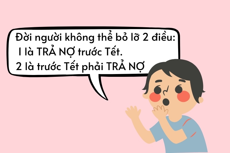 Stt đòi nợ cuối năm nhẹ nhàng, dí dỏm