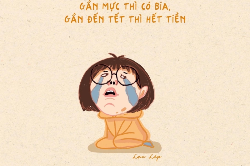 Những stt Tết hết tiền lạc quan, tích cực 2