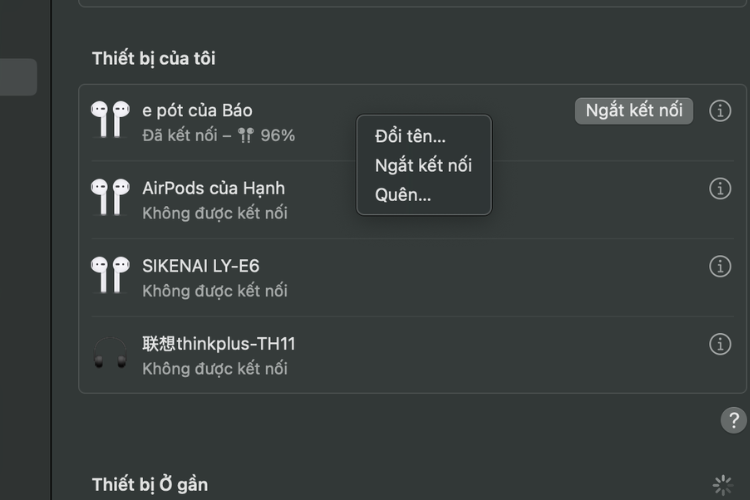Sử dụng AirPods với máy Mac hình 4