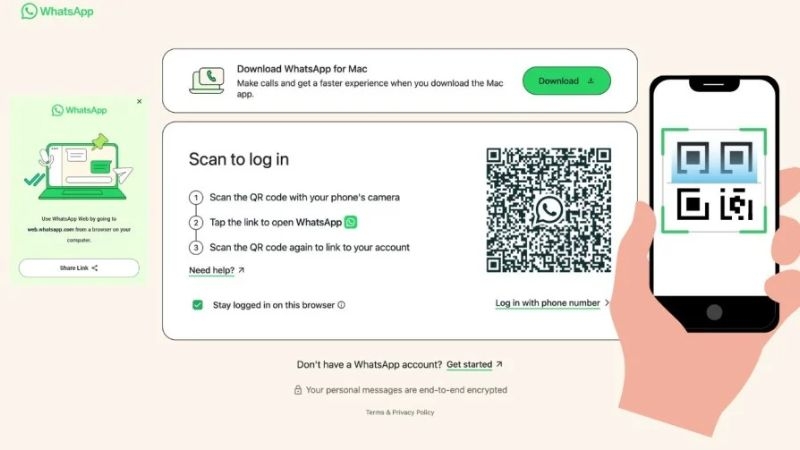 Lưu ý khi sử dụng WhatsApp trên trình duyệt web