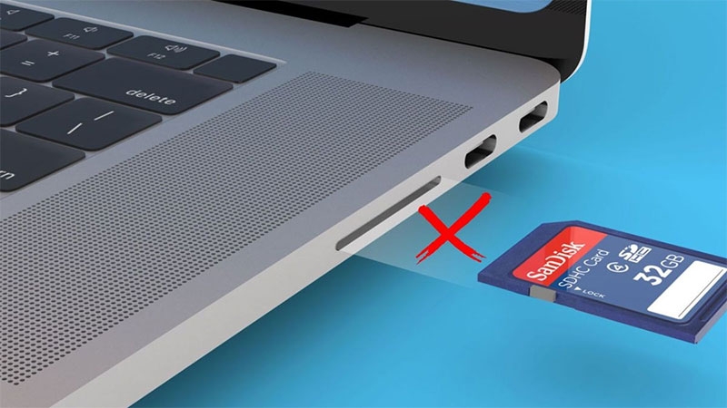 Khe cắm thẻ nhớ bị bẩn hoặc tiếp xúc kém