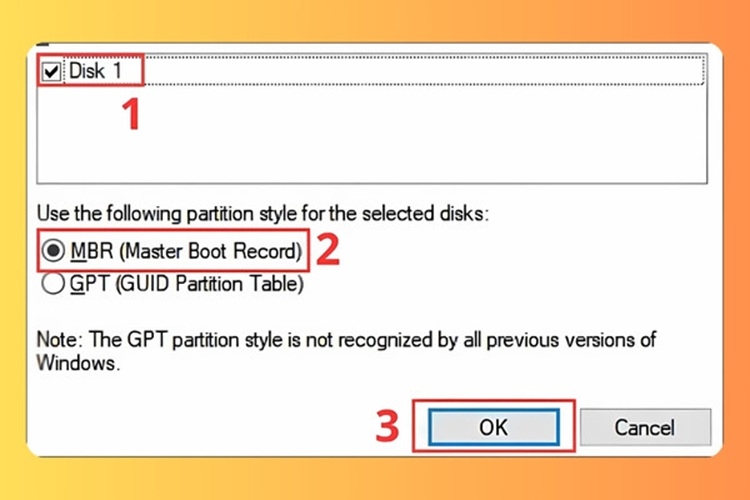 sửa lỗi ổ cứng Not Initialized 5