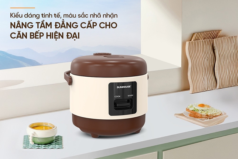 Nồi cơm điện Sunhouse 0.8 lít SHD8201 (Hình 2)