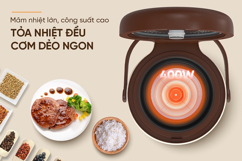 Nồi cơm điện Sunhouse 0.8 lít SHD8201 (Hình 4)