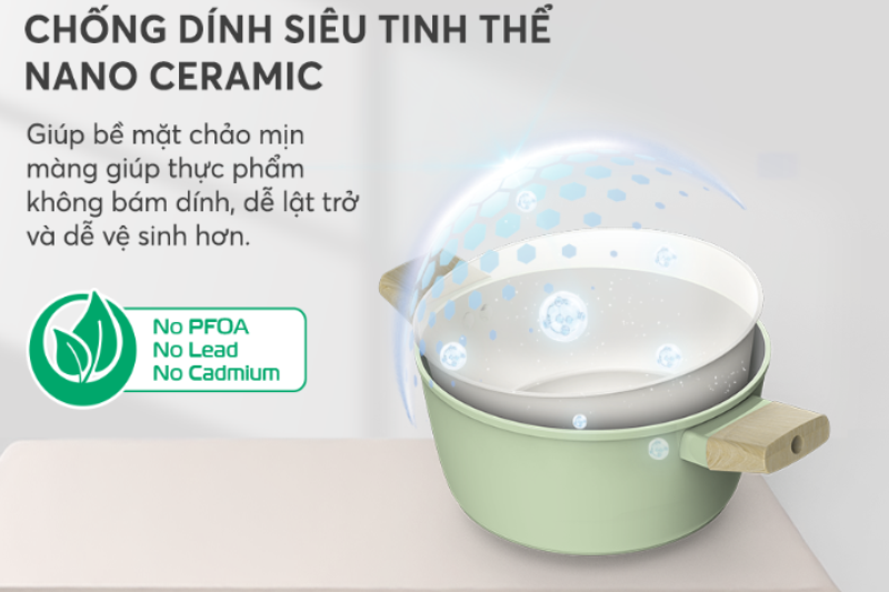 Bộ 3 nồi nhôm phủ sứ Nano đáy từ Sunhouse Healthy SHG7979MT1 - hình 4