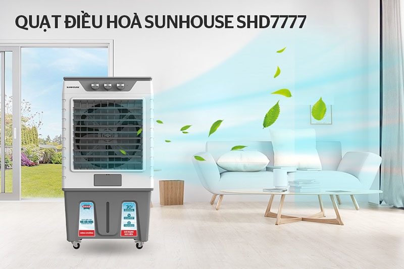Quạt điều hoà Sunhouse SHD7777 trang bị 3 tốc độ gió từ cao đến thấp