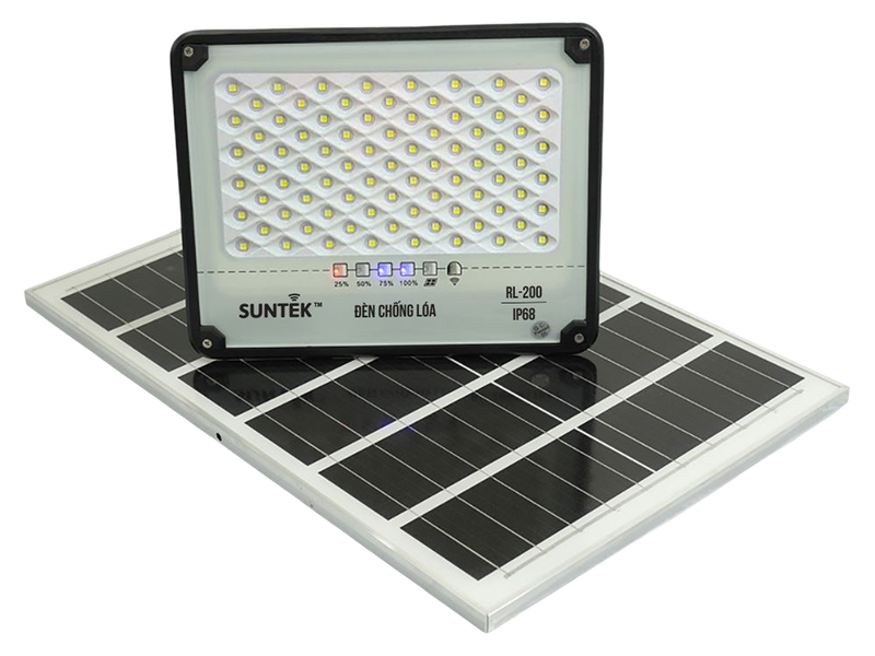 Đèn pha năng lượng mặt trời chống loá Suntek RL-200 18W - hình 2