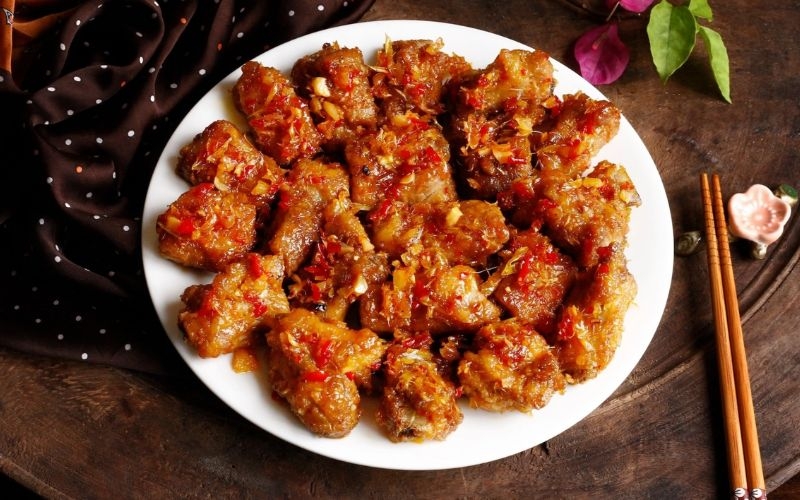 Sườn chiên sả ớt 3