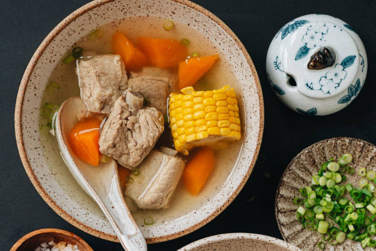 Sườn hầm ngô non 6