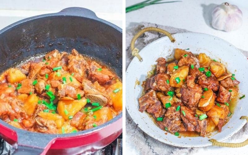 sườn kho khoai tây