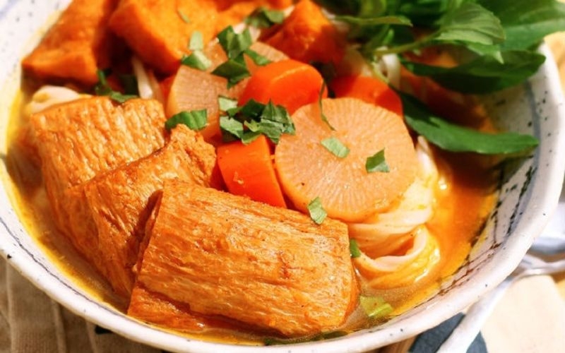 Sườn non chay kho đậu hũ