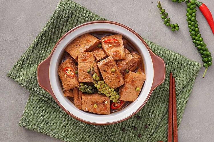 sườn non chay kho tiêu hình 9