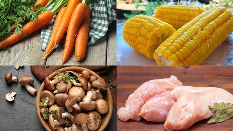 nguyen lieu lam sup ga ngo non