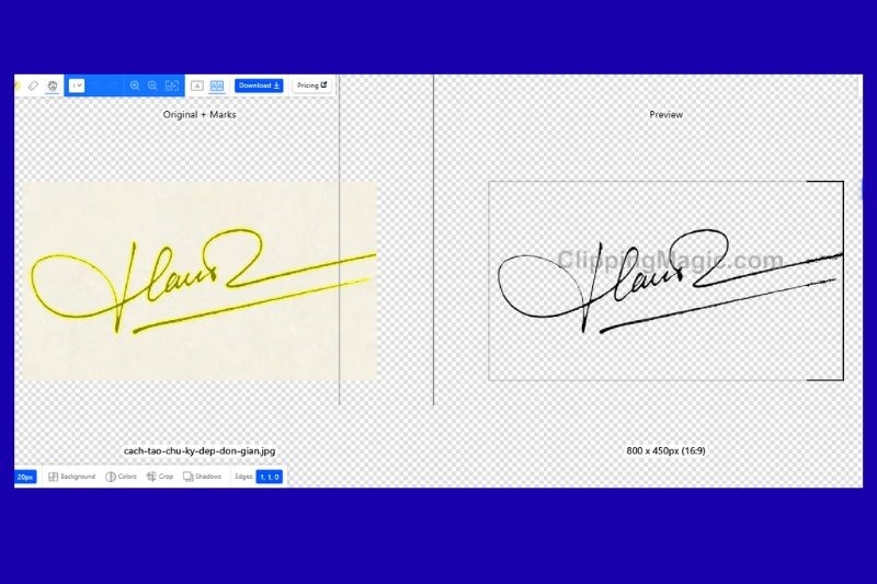 Tách nền chữ ký ảnh 12