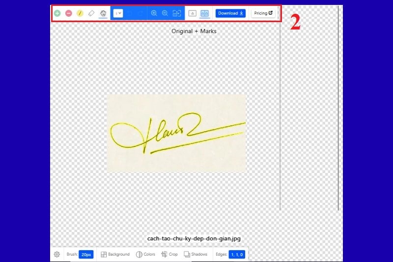 Tách nền chữ ký ảnh 13