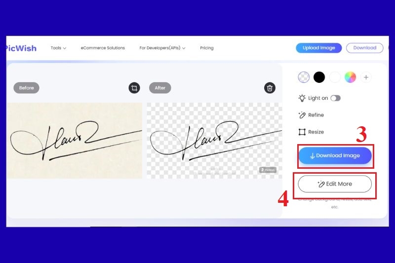 Tách nền chữ ký ảnh 4