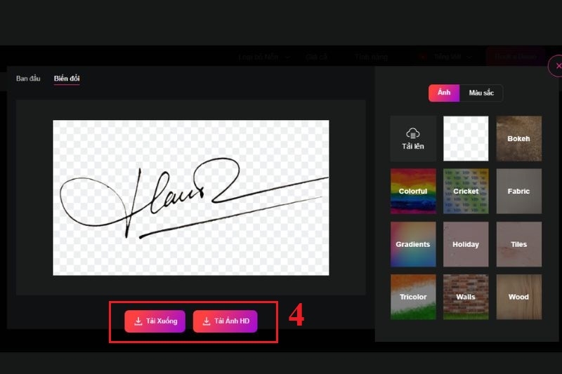 Tách nền chữ ký ảnh 7