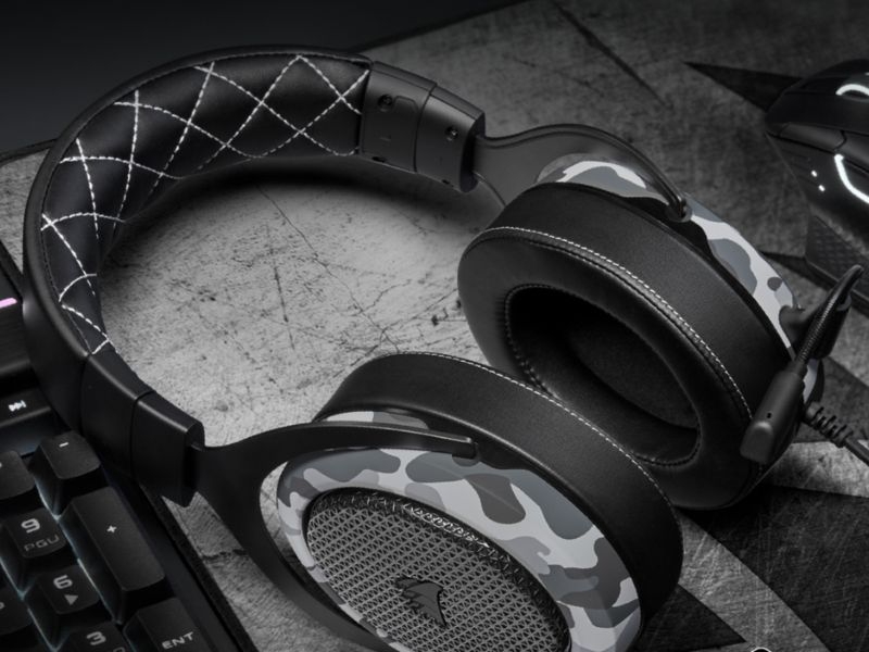 tai nghe Corsair thiết kế gọn gàng, hiện đại, đậm chất gaming