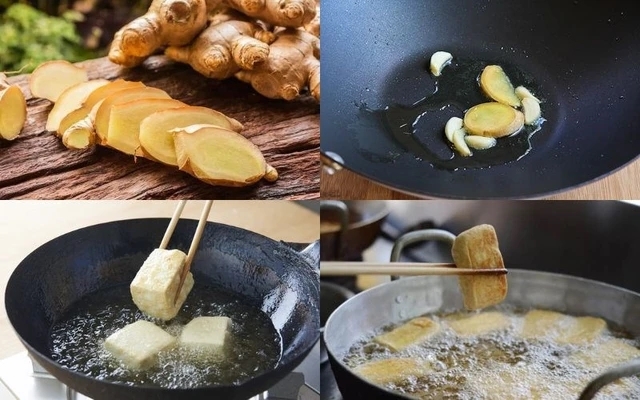 Tại sao đậu phụ chuyển vàng khi rán 7
