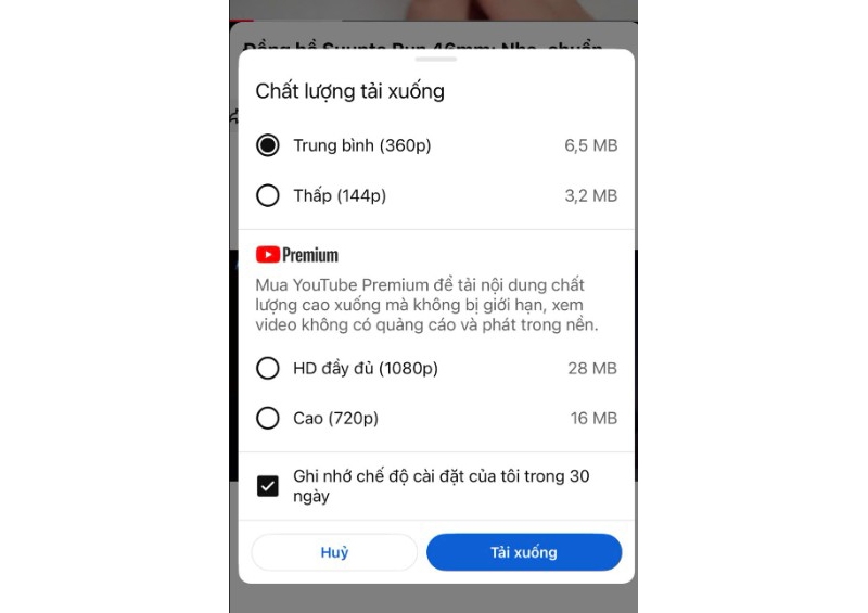 Tải video Youtube để xem ngoại mạng trên iPhone - hình 3