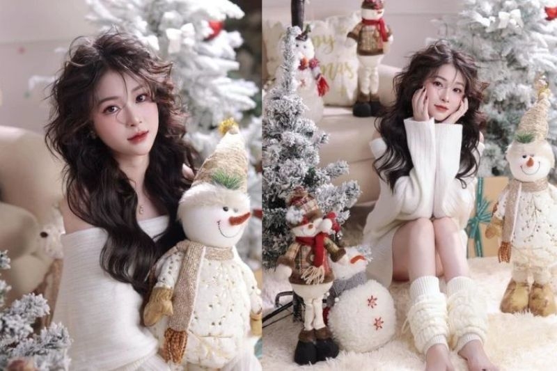 Tạo dáng concept chụp ảnh Noel ảnh 2