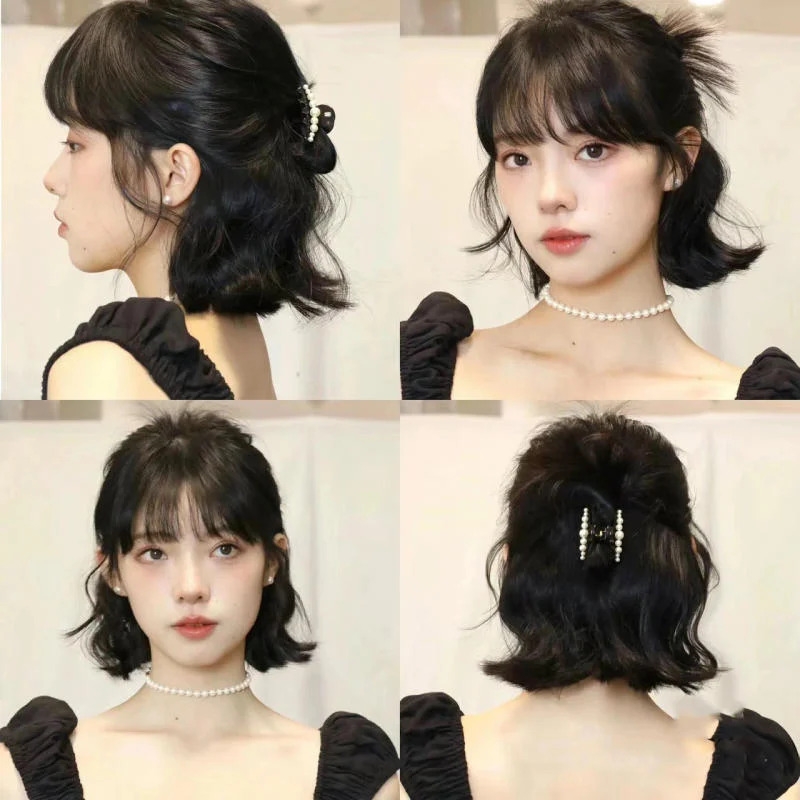 tạo kiểu cho tóc ngắn hình 9