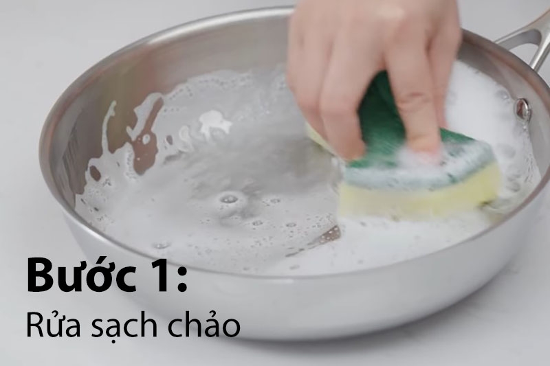 Hướng dẫn cách tạo lớp chống dính tự nhiên cho chảo inox (hình 3)