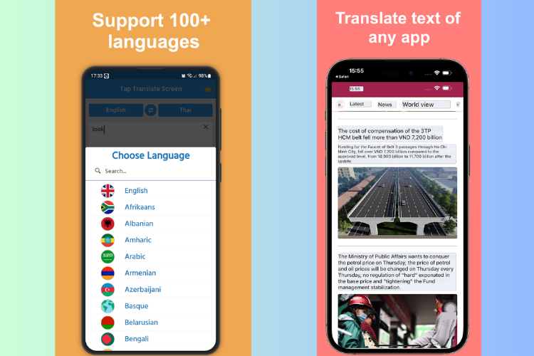 tap translate screen 3