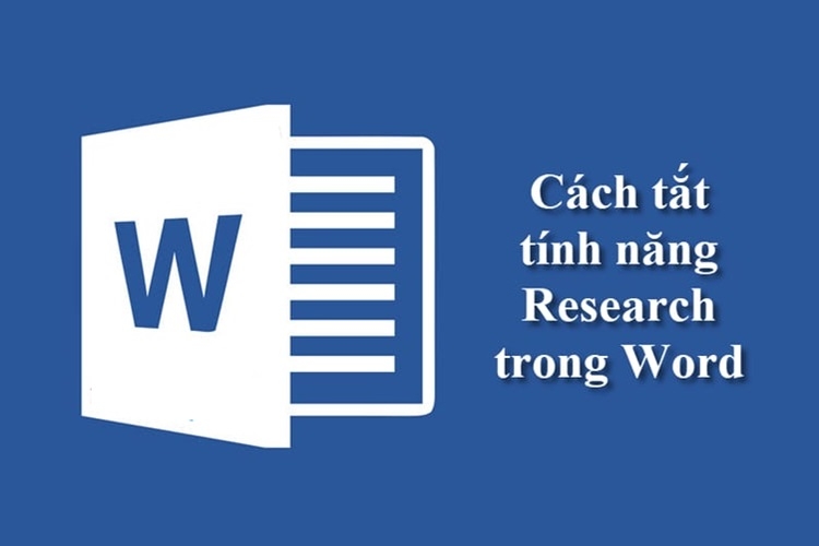 tắt research trong word 7