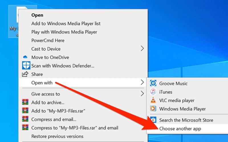 Tắt tự động mở iTunes khi mở file nhạc