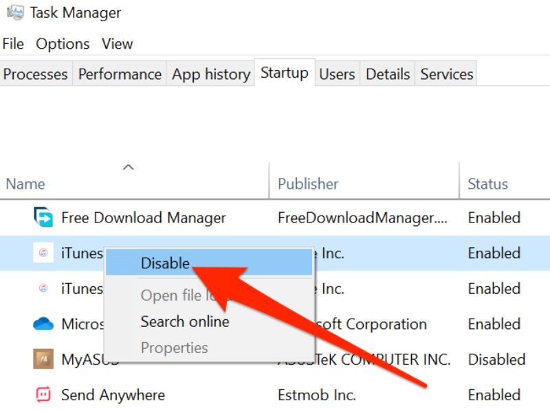 Cách tắt tự động mở iTunes trên Windows
