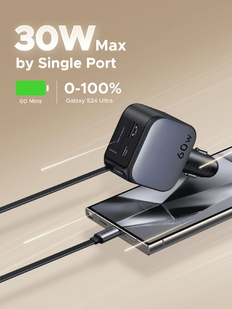 Công suất tối đa 30 W cho mỗi cổng