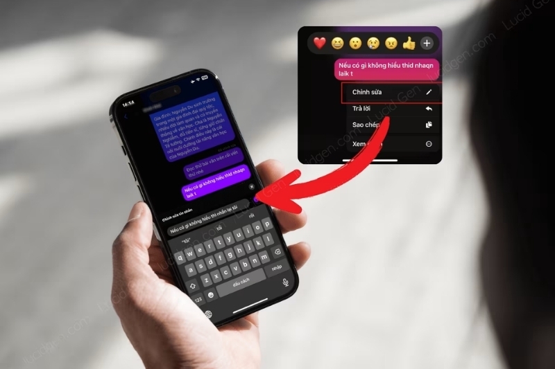 Thay đổi định dạng text trong Messenger 4