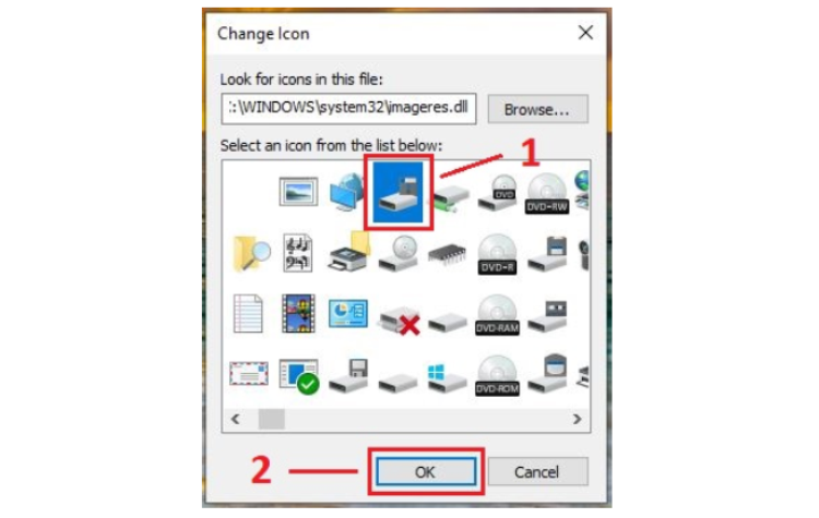 Thay đổi icon bộ nhớ ngoài trên Win 10 - hình 11