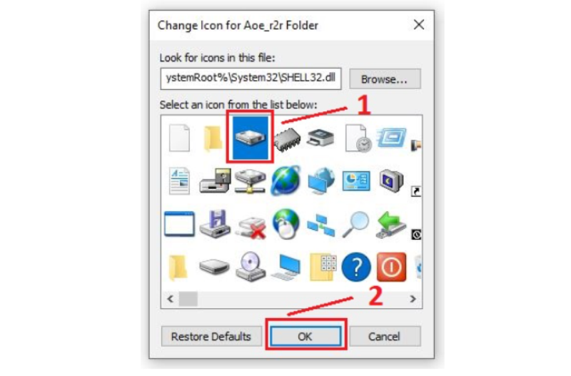 Thay đổi icon bộ nhớ ngoài trên Win 10 - hình 8