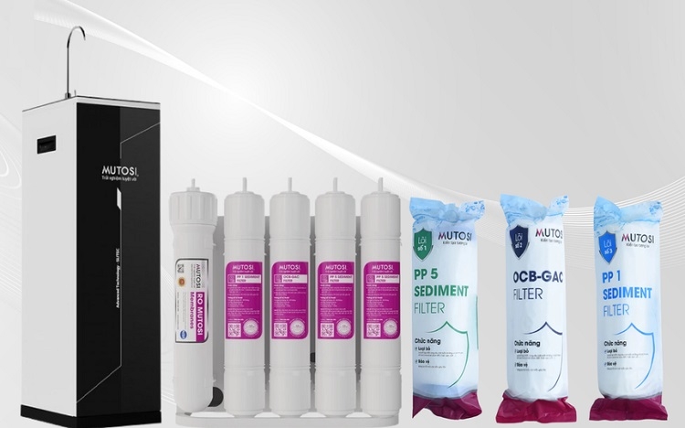 Thay l&otilde;i lọc nước Mutosi (H&igrave;nh 4)