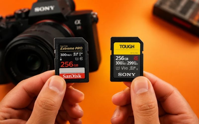 Lựa chọn dung lượng thẻ nhớ máy ảnh Sony