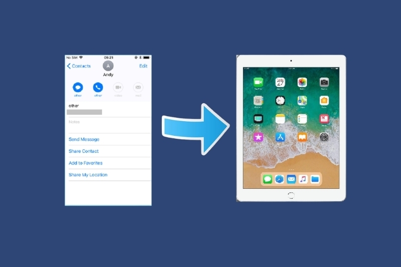 Thêm và sử dụng thông tin liên hệ trên iPad 1